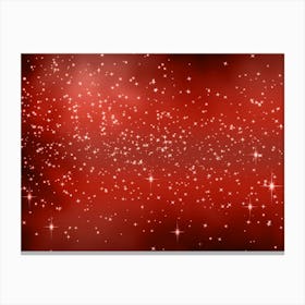 Red Velvet Shining Star Background Canvas Print