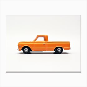 Toy Car 67 Chevy C10 Orange Canvas Print