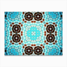 Abstract Pattern Of Blue Lines 2 Canvas Print