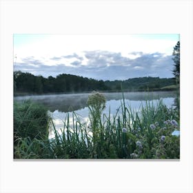 Misty Lake Canvas Print