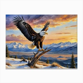 In the Realm of the Eagle Bald Eagle Canvas Print