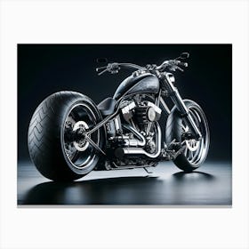 Futuristic Chopper Motorcycle concept Canvas Print