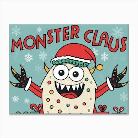 Monster Claus Canvas Print