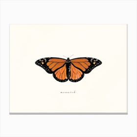 Monarch Butterfly Watercolor 2 Canvas Print