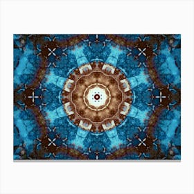 Abstract Mandala Gold Star 2 Canvas Print