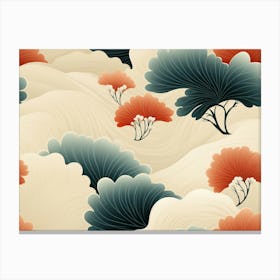 Chinese Floral Pattern Canvas Print