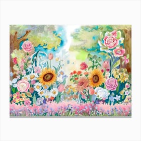 Flower Garden 1 Canvas Print