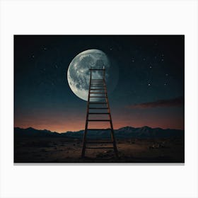 Ladder To The Moon 1 Canvas Print