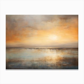 Sunset Over The Ocean Canvas Print