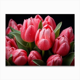 Red Tulips Canvas Print