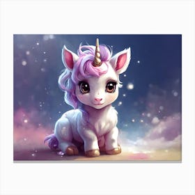 Cute Unicorn 1 Canvas Print