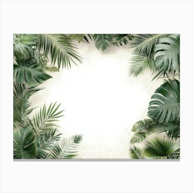 Trees And Leaves Of Tropical Plants 1 Canvas Print