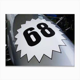 Racecar Number 68 Canvas Print