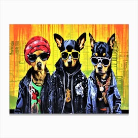 Chihuahua OGs - Cool Dogs Canvas Print