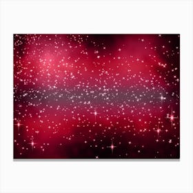Pink And Rose Shade Shining Star Background Canvas Print