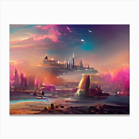 Futuristic City 8 Canvas Print