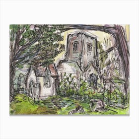 Eastwell Church 9th Nov 2024 Canvas Print