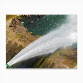 Water Spraying From A Dam 20220402 157ppub Canvas Print