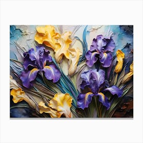 Purple Irises 3 Canvas Print