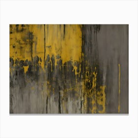Yellow Grunge Texture 1 Canvas Print