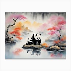 Pandas Canvas Print