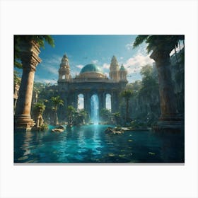 Egyptian Temple Canvas Print