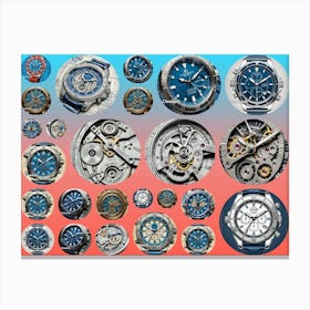 Collection Of Watches 1 Canvas Print