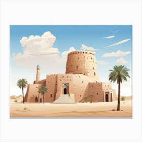 Islamic Structure In The Desert Canvas Print