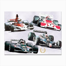 Legends of Formula One: Mario Andretti Canvas Print