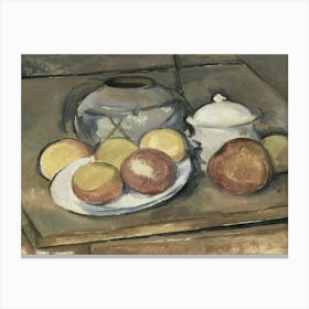 Apples And A Jug Canvas Print