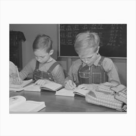 Children Of Workmen At The Umatilla Ordnance Depot Have Their School Classes In Basement Of Church Canvas Print