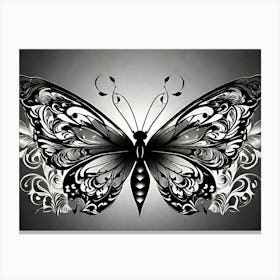 Butterfly Tattoo Design 3 Canvas Print