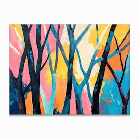 Trees In The Sun Canvas Print