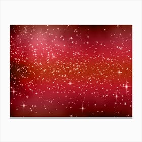 Red Orange Tone Shade Shining Star Background Canvas Print