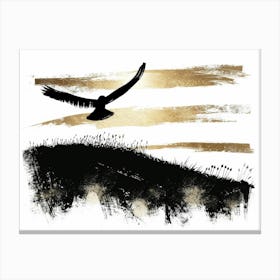 Eagle In Flight 1 Canvas Print