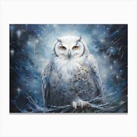 White Owl 1 Canvas Print