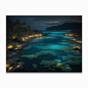 Night In The Lagoon Canvas Print