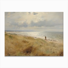 Coastal Vintage Painting Canvas Print