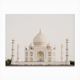 Taj Mahal Architecture Canvas Print