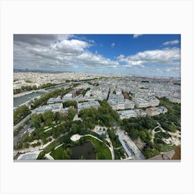 Paris From The Eiffel Tower Canvas Print