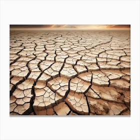 Drought Stricken Ground Canvas Print