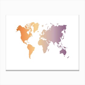 World Map 7 Canvas Print