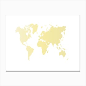 World Map 13 Canvas Print