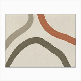Abstract Wavy Lines 8 Canvas Print