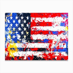 Patriotic Flags Inspired - Americanah Canvas Print
