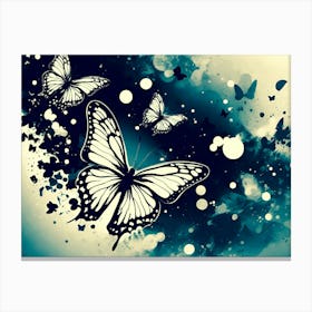 Butterfly Wallpaper 32 Canvas Print