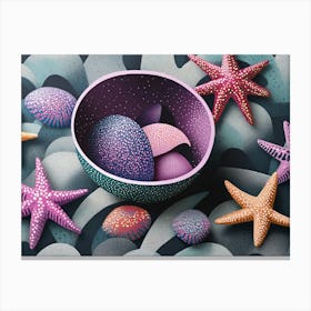 Starfish In A Bowl Canvas Print