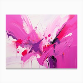 Abstract Pink Painting 1 Canvas Print