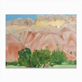 Georgia O'Keeffe - my back yard, 1943 Canvas Print