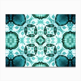 Blue And Green Pattern 1 Canvas Print